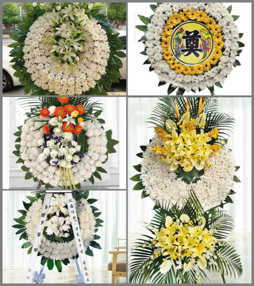 湖北荆门市京山县石龙镇东湖村花圈速递